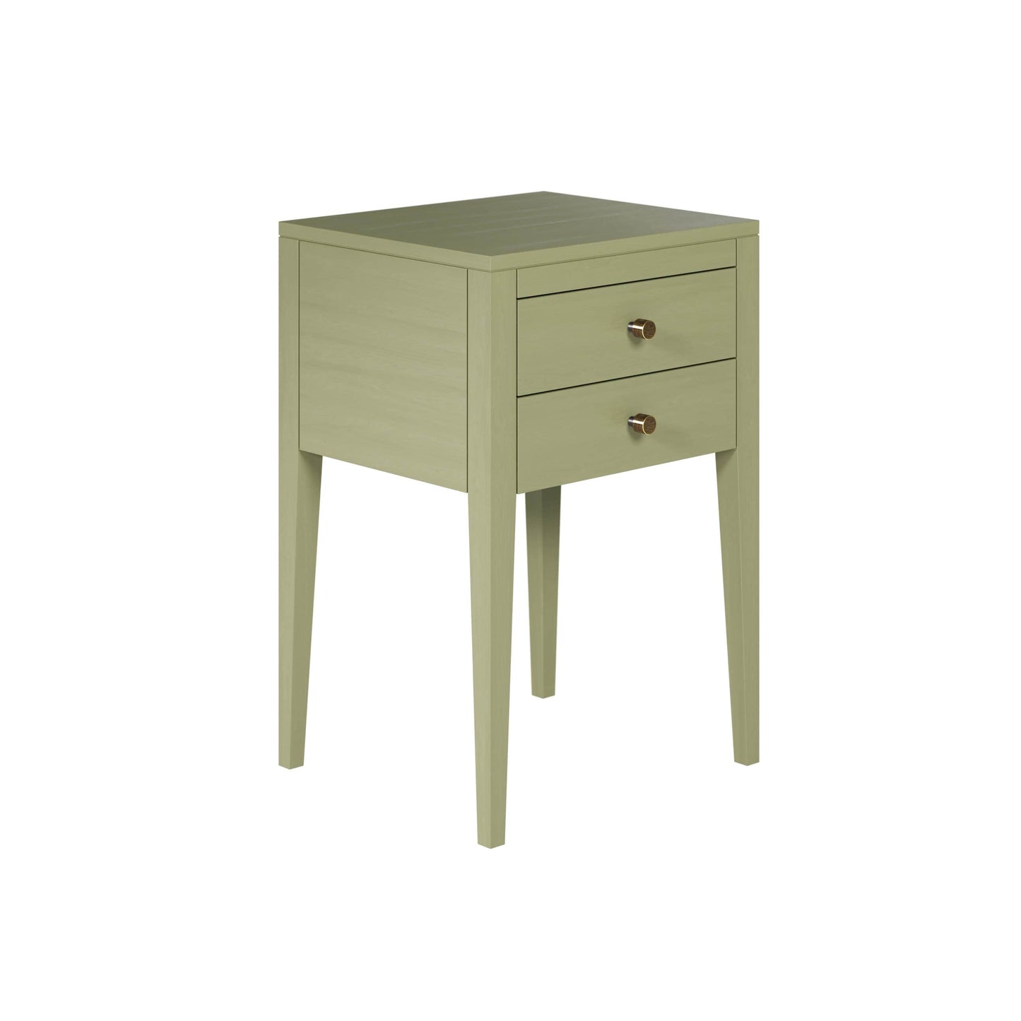 Green Radford Two Drawer Bedside Table