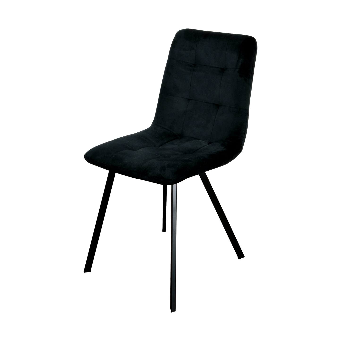 Squared Black Dining Chairs (set of 2)