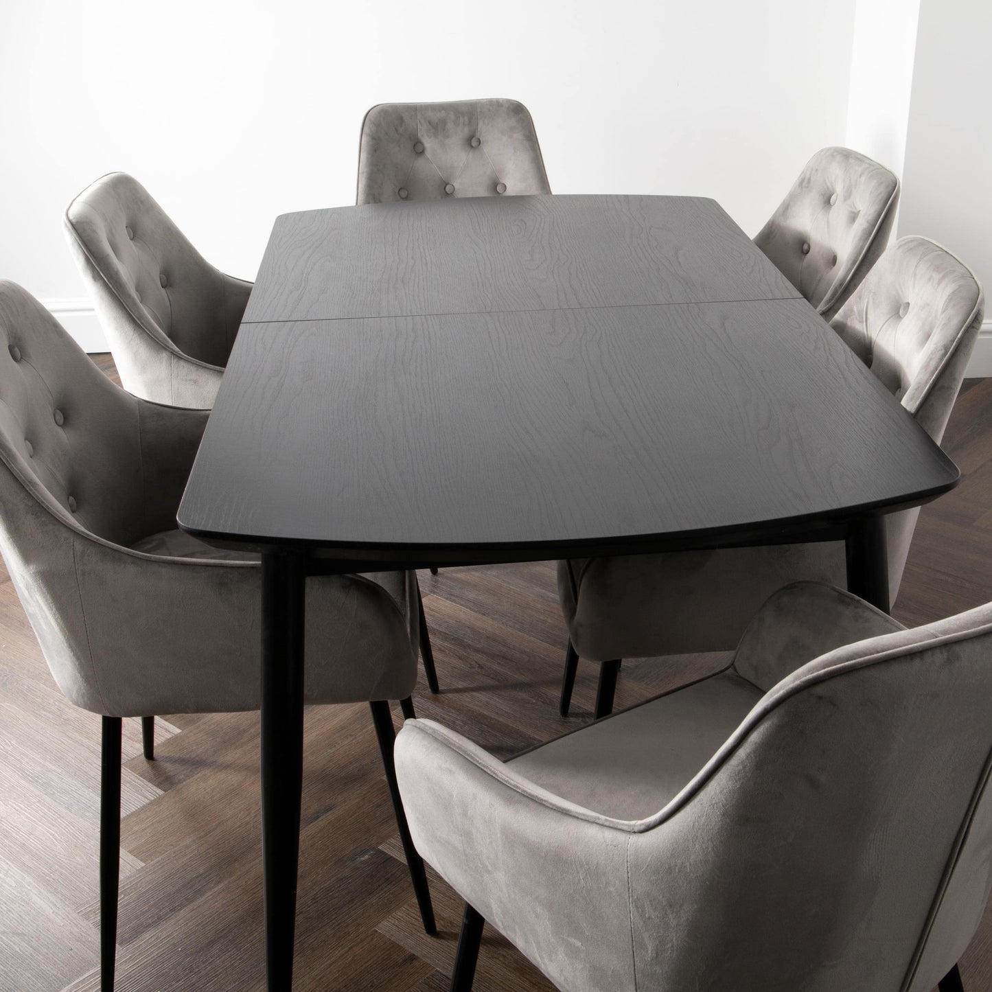 Dark Ash Oxford Dining Table and Chair Set