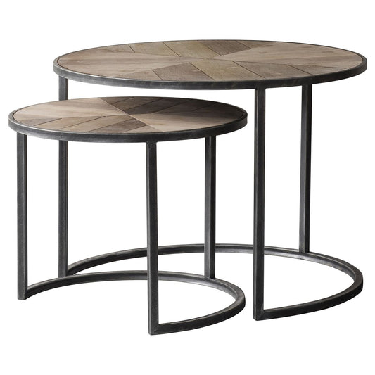 Chevron Nest of Side Tables