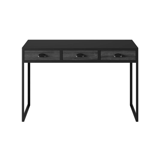 Black Faux Concrete Desk
